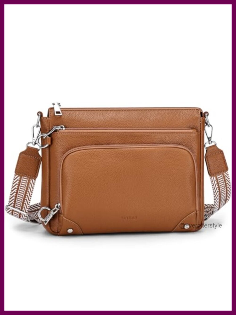 Anti-Theft Crossbody Purse for Women, RFID Blocking, Faux Leather Travel Bag - Picture 1 of 6